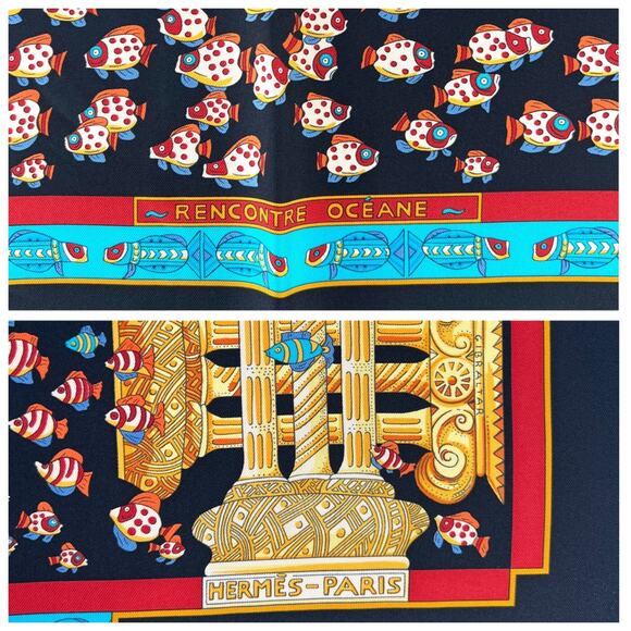 Hermès Atlantic Encounter Scarf - Picture 6 of 8